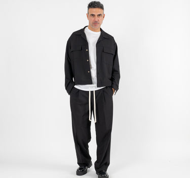 Coordinated with shirt and trousers - Black