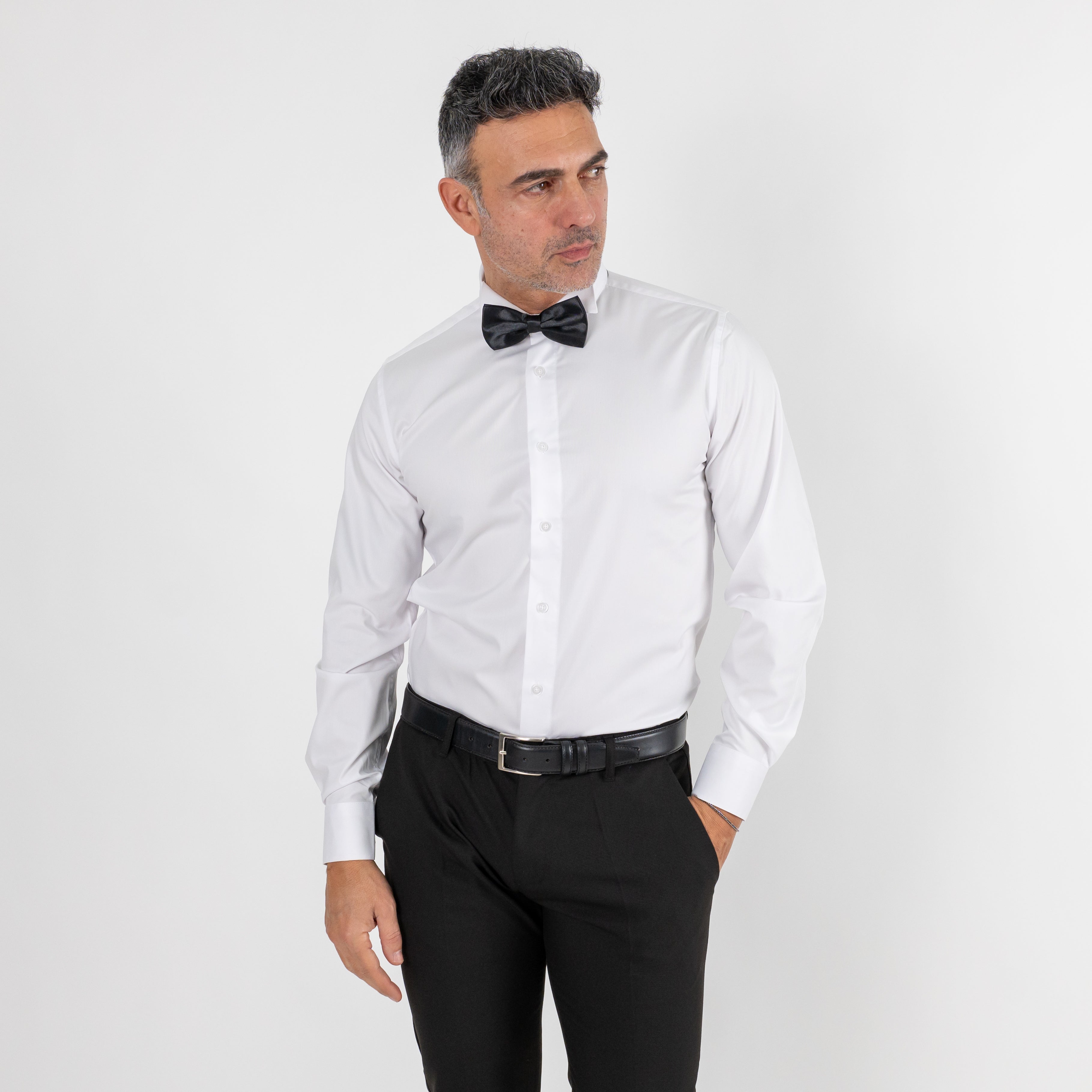 Camicia con Colletto Diplomatico - Bianco