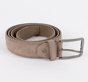 Suede Effect Belt - Taupe