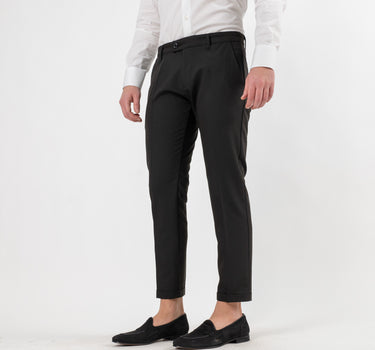 Classic Trousers with Pleats - Black 