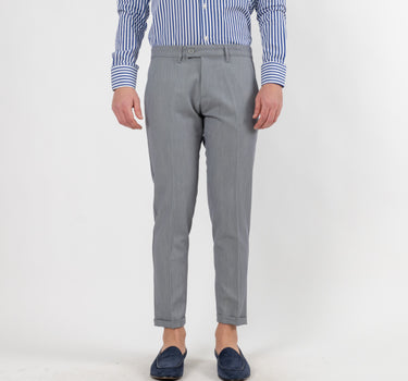 Classic Trousers with Pleats - Grey 