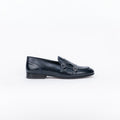 Mocassino Doppia Fibbia in Pelle - Blu
