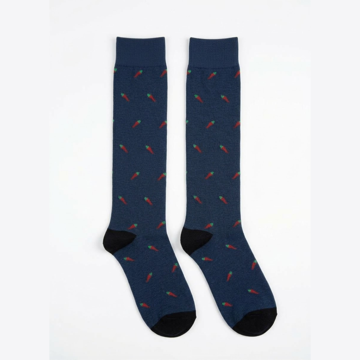 Calze lunghe caldo cotone - Blu Notte