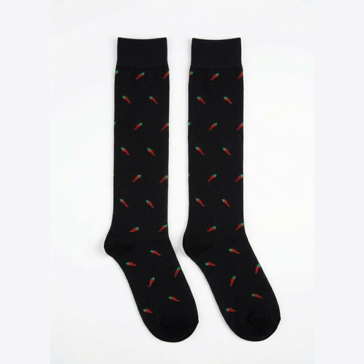 Calze lunghe caldo cotone - Nero
