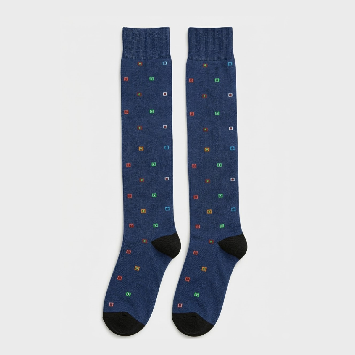 Calze lunghe caldo cotone - Blu