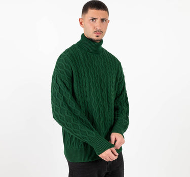 Maglione collo alto - Verde