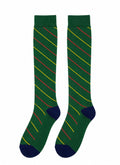Lange Socken aus warmem Baumwollstoff - Grün