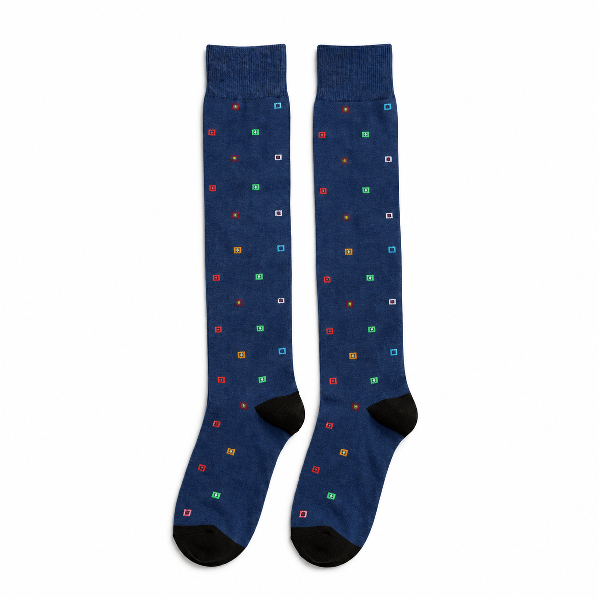 Calze lunghe caldo cotone - Blu Navy