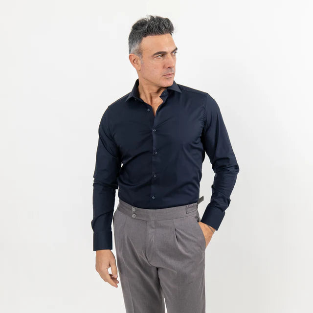 Camisa de sastre color liso - Blanco