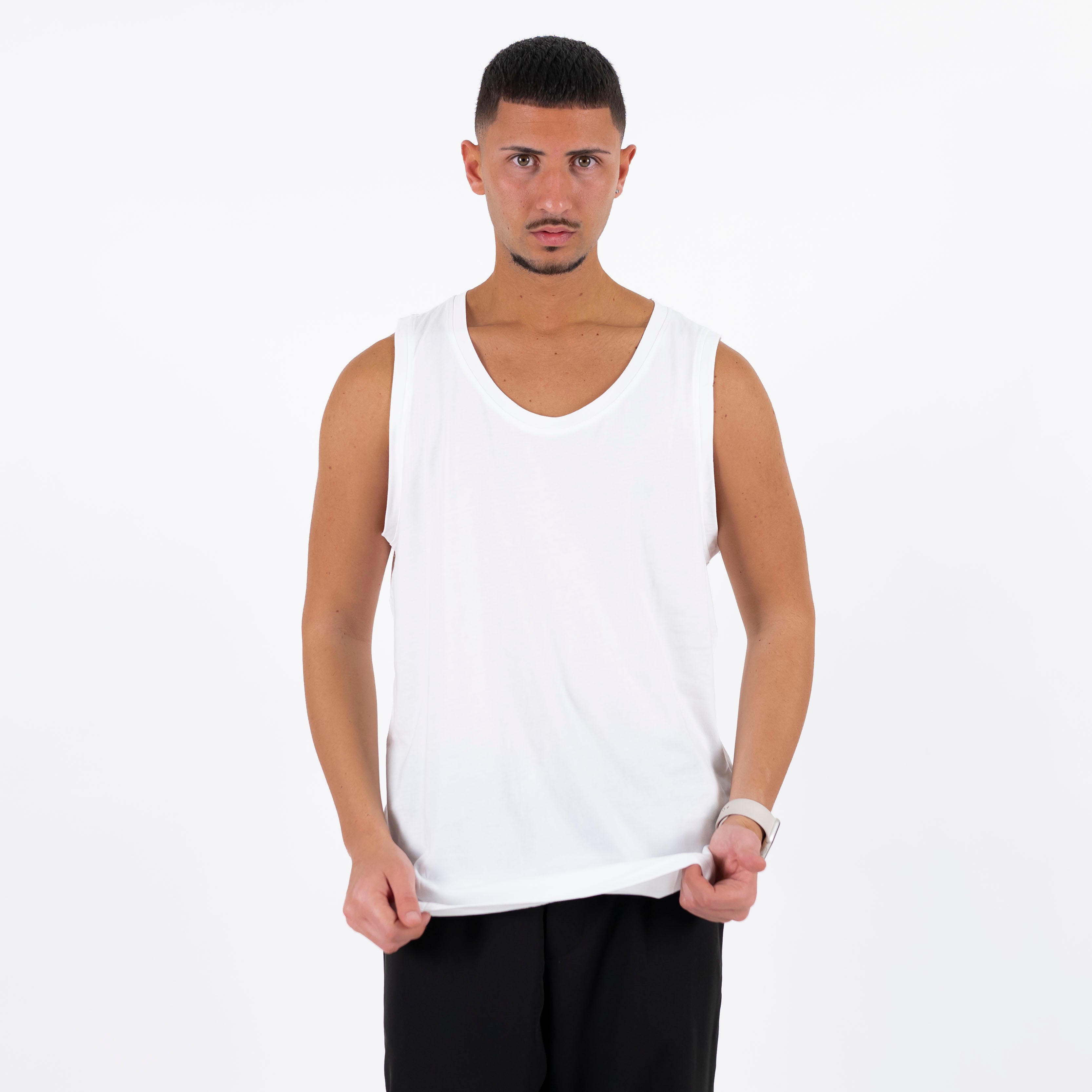 Camiseta sin mangas clásica - Blanco