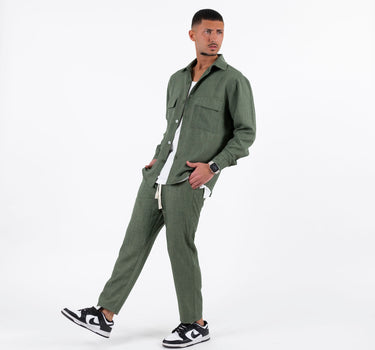 Coordinated shirt and trousers - Green