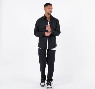 Coordinated shirt and trousers - Black