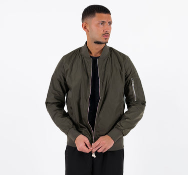 Nylon college jacket - Military Green