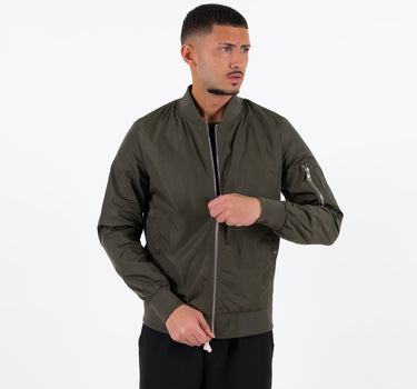 Nylon college jacket - Military Green