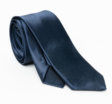 Cravatta slim monocromo - Blu Notte
